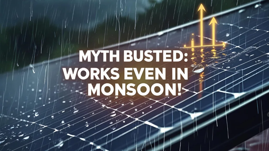 solar panels works in rainy season too